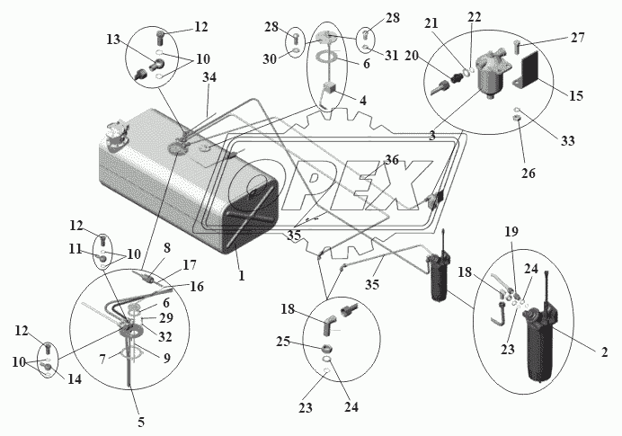 Установка топливопроводов 105-1100003-60