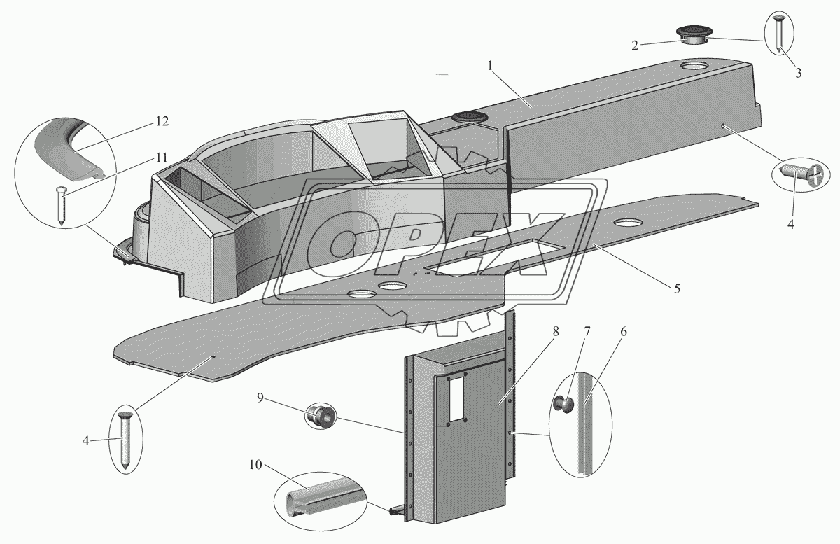 Установка панели передка 103-5300510-10