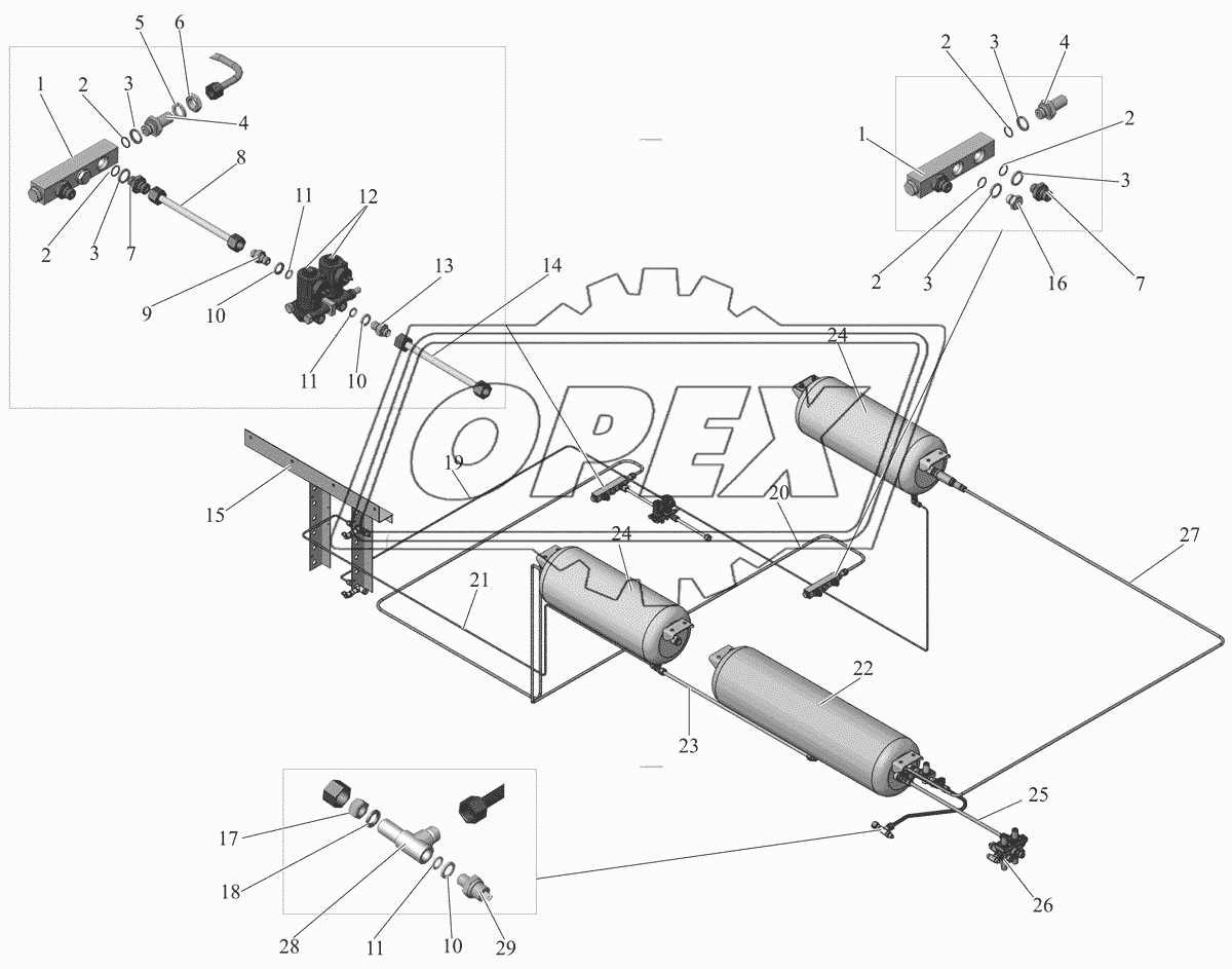 Контур потребителей МАЗ-107