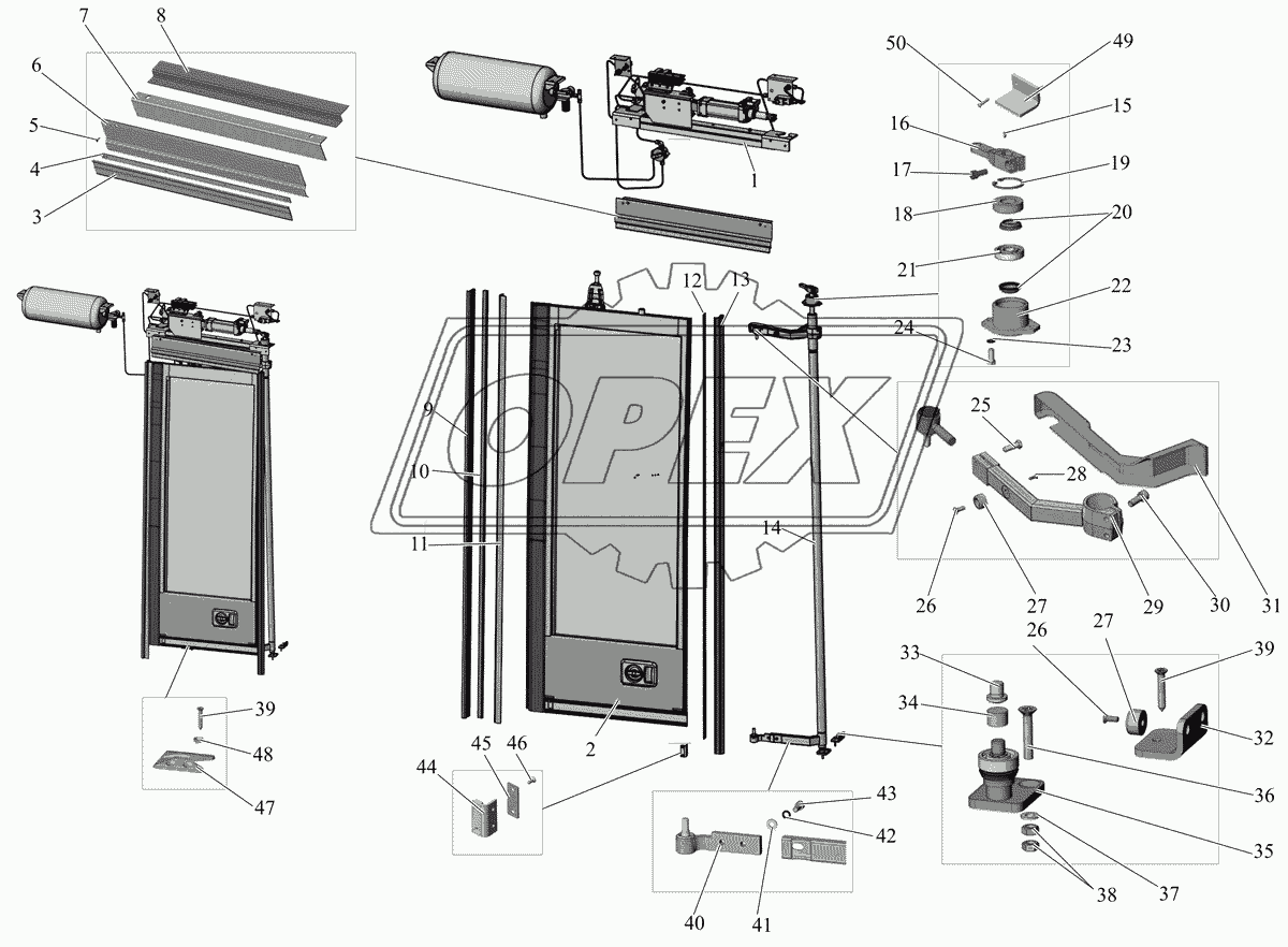 Установка дверей (передняя дверь) 206060-6100003