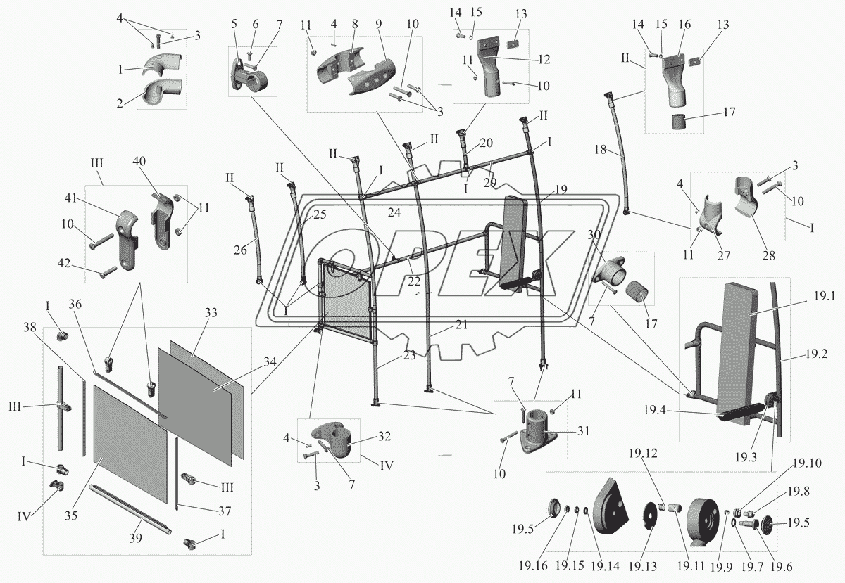 Установка поручней (слева) 206060-7811010