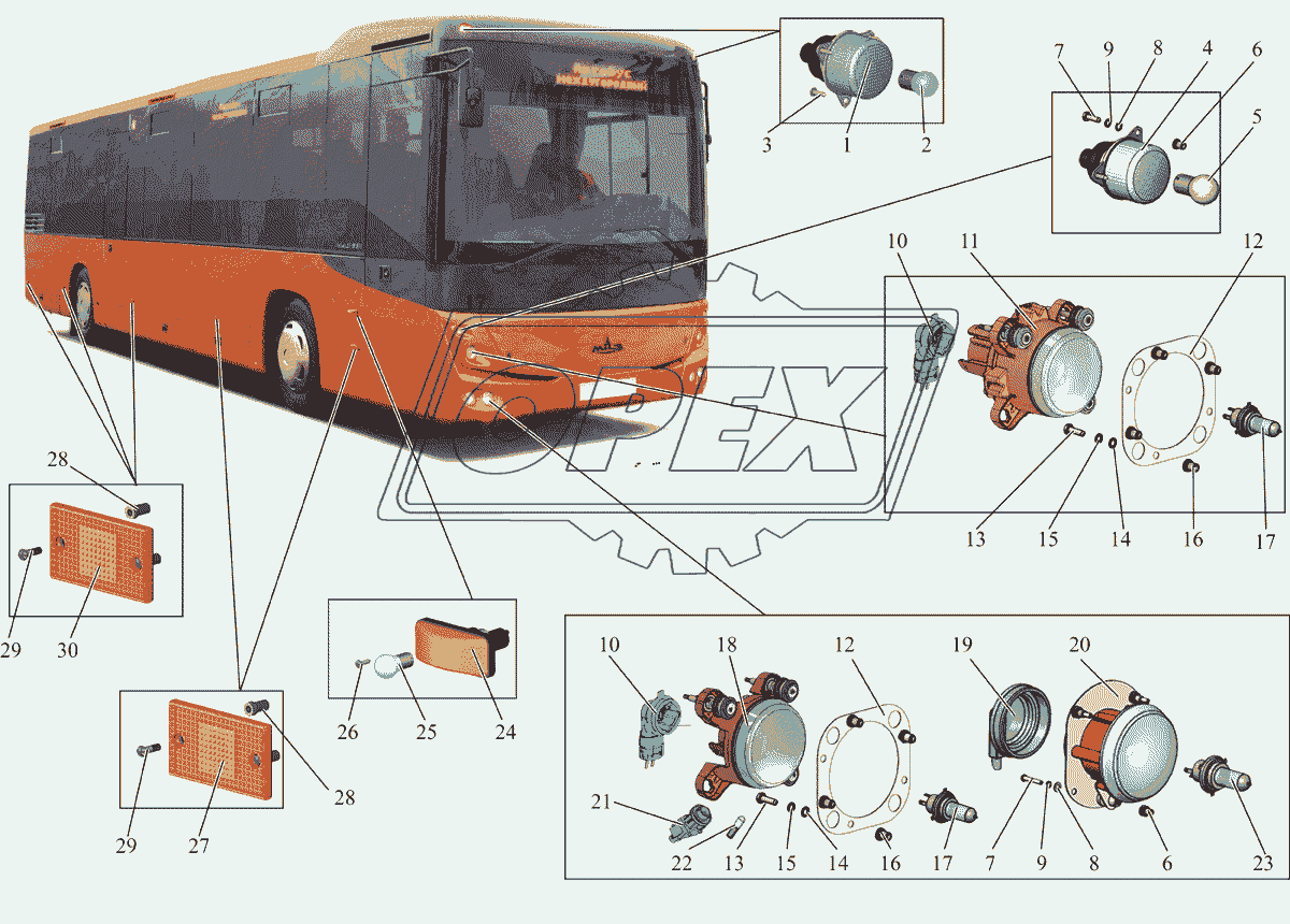 Установка наружной светотехники (лист 1)