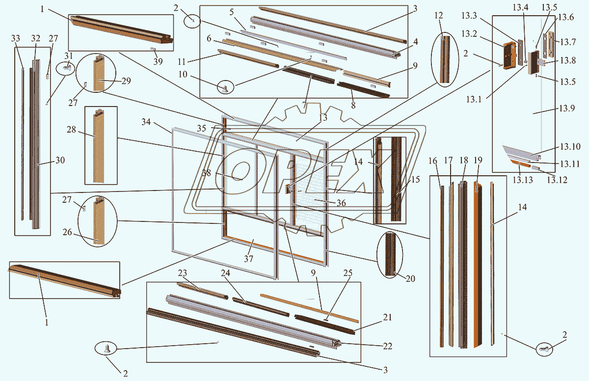 Окно водителя 231062-5403010