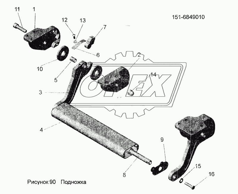 Подножка 151-6849010