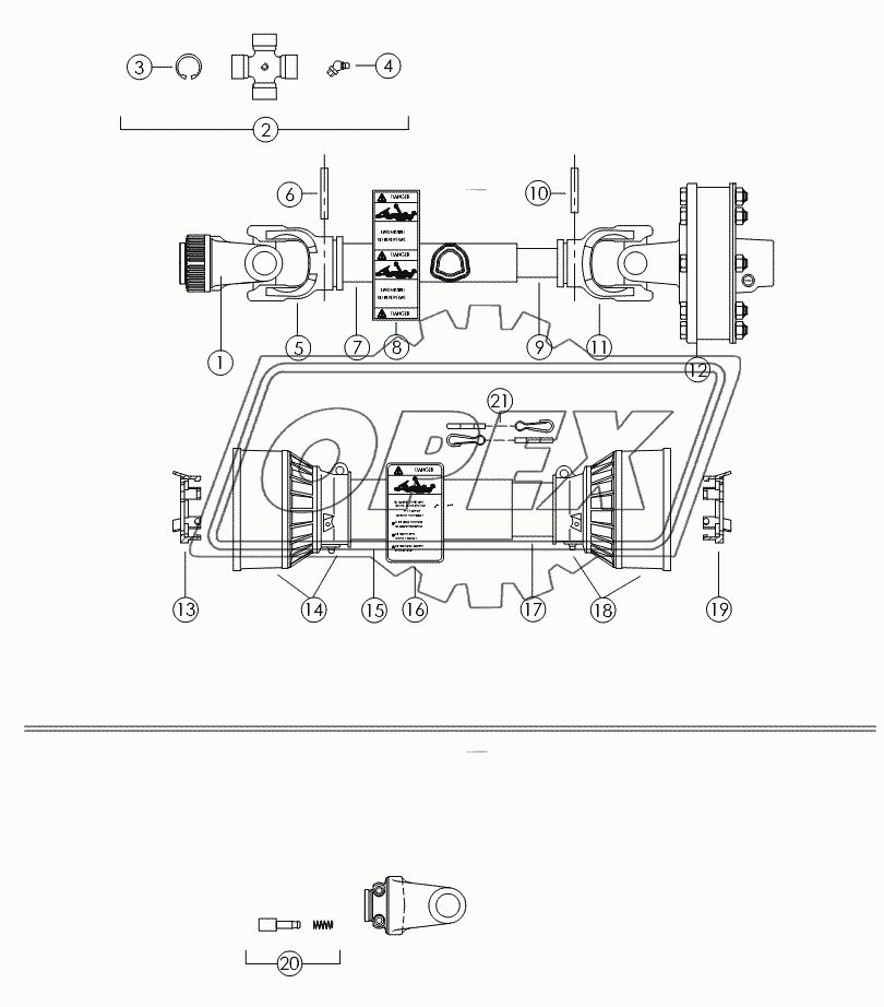 STANDARD PTO DRIVELINE №63684