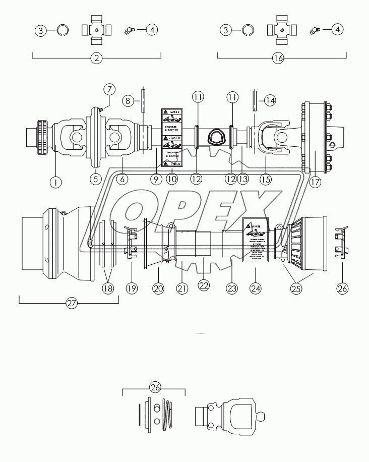 PTO DRIVELINE: 1-3/8" №52395