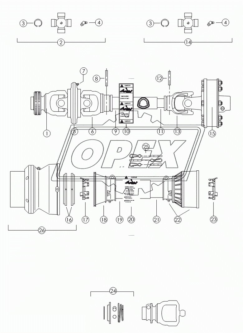 PTO DRIVELINE: 1-3/4" №52394