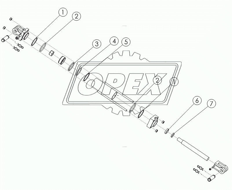 HYDRAULIC CYLINDER: 2X6 №58888