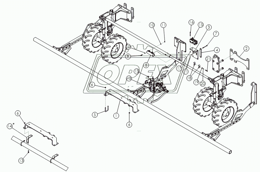 SELF-CENTERING ROW FINDER - 12 ROW