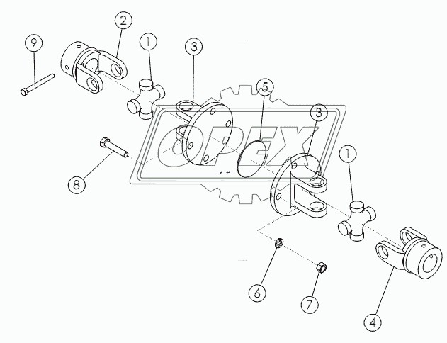 COUPLER-UNIVERSAL JOINT №68443