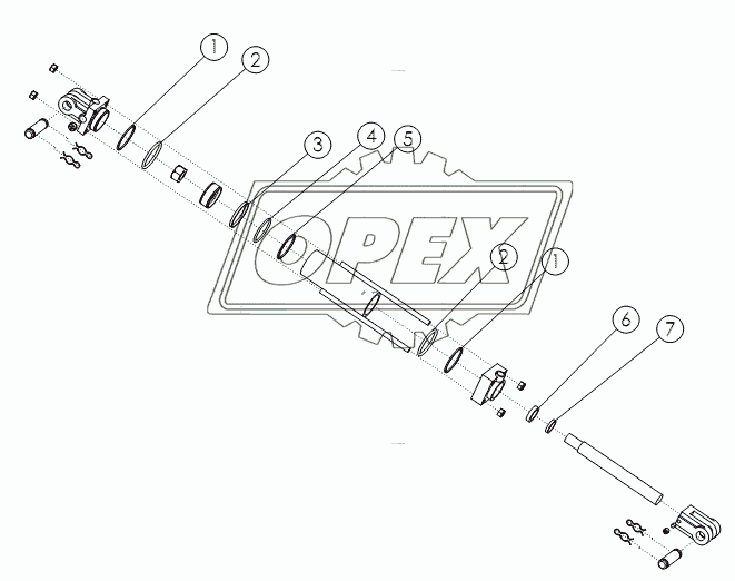 HYDRAULIC CYLINDER: 2X6 №58888