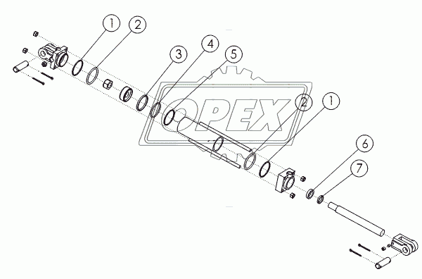 HYDRAULIC CYLINDER: 2.5X8 №63497