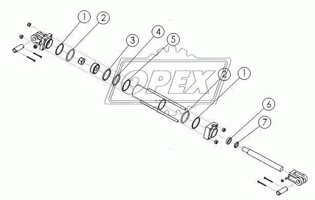 HYDRAULIC CYLINDER: 2.75X8 №63498