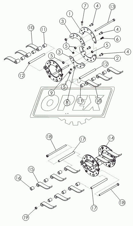 STEEL CUP FLAILS №1 DRUM REVERSE