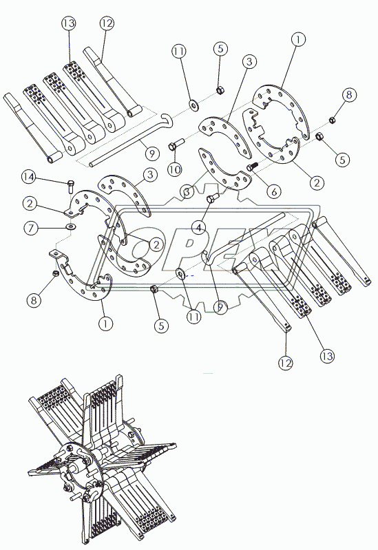 FLAILS ON №3 DRUM