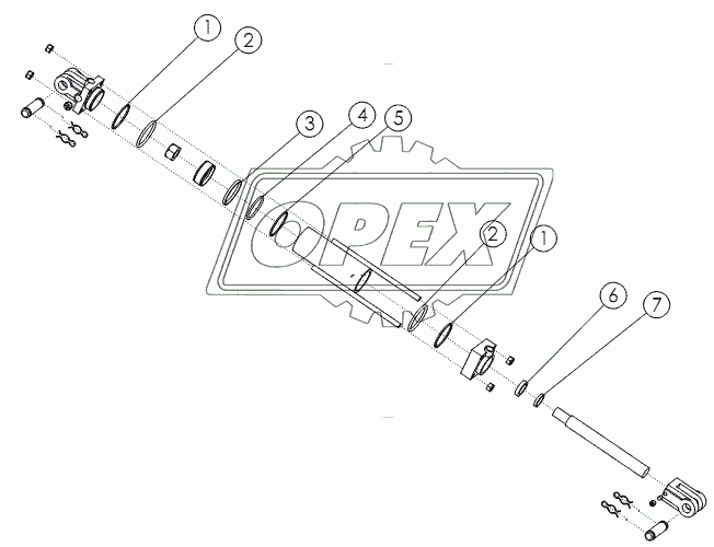 HYDRAULIC CYLINDER: 2X6 №58888