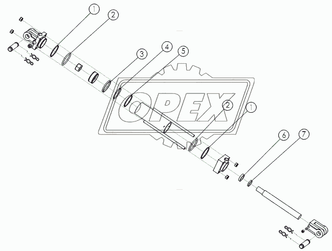 HYDRAULIC CYLINDER: 4X8 №58891