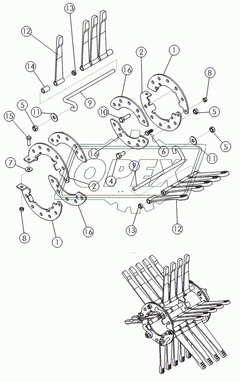 FLAILS ON №2 DRUM