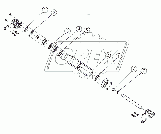 HYDRAULIC CYLINDER: 2X6 №58888