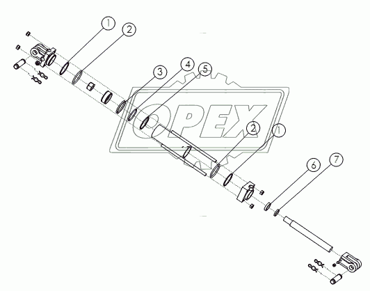 HYDRAULIC CYLINDER: 3X8 №58890