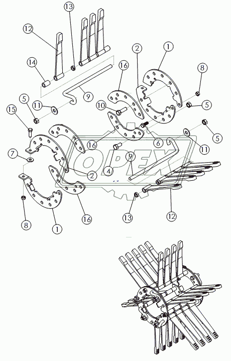 FLAILS ON №2 DRUM