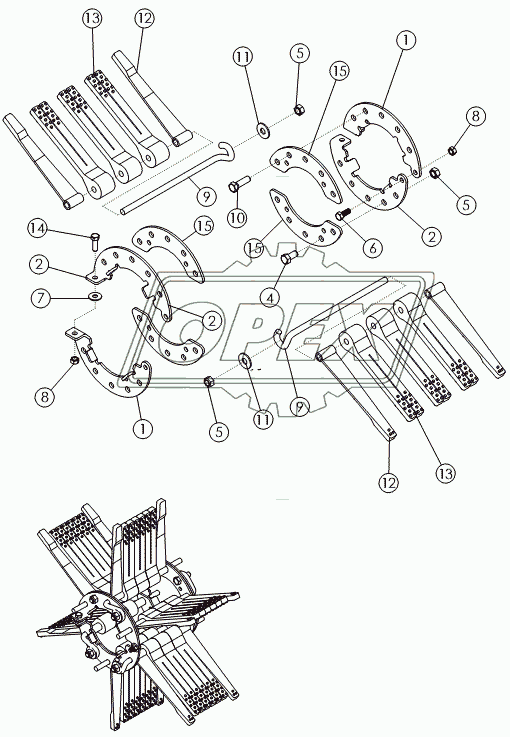 FLAILS ON №3 DRUM