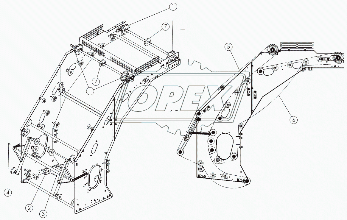 REAR SCRUB: BELTED CHAIN