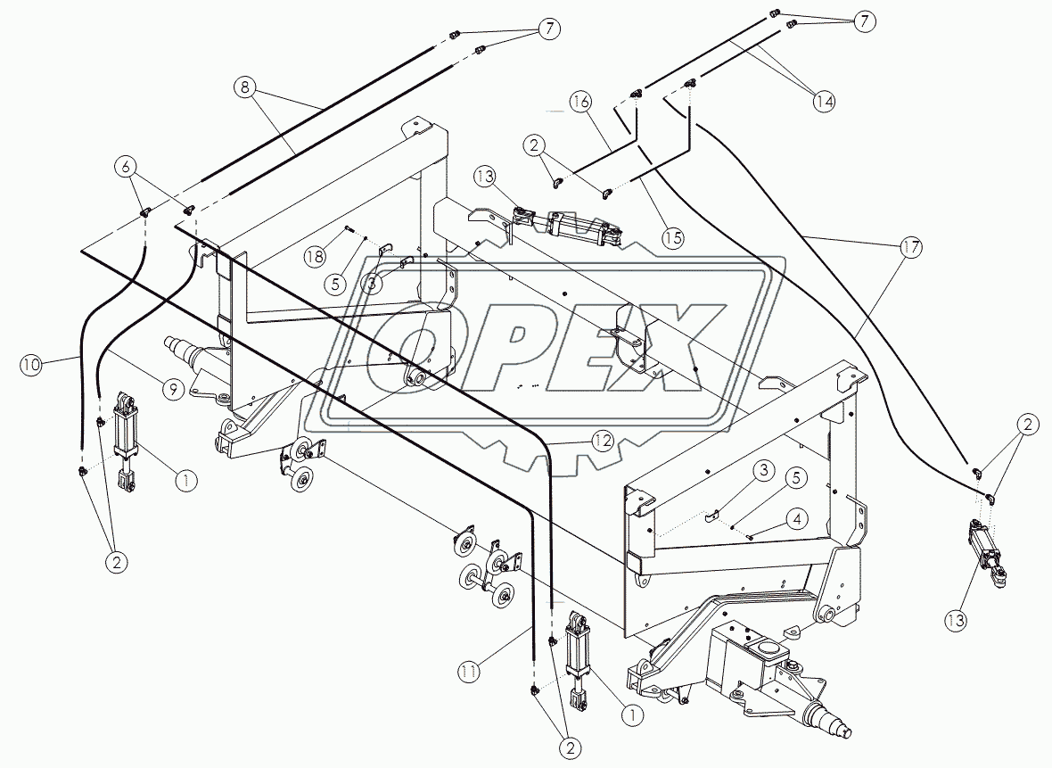 STEERABLE STRUT HYDRAULICS