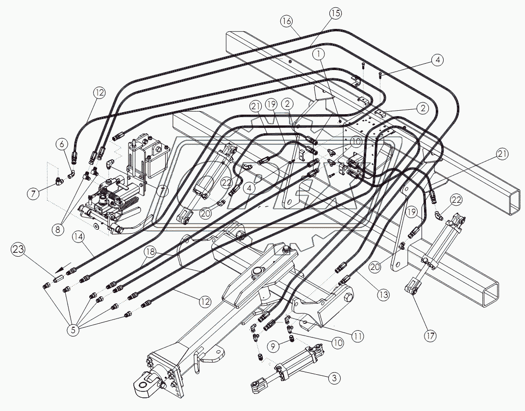 ROW FINDER AND HITCH HYDRAULICS