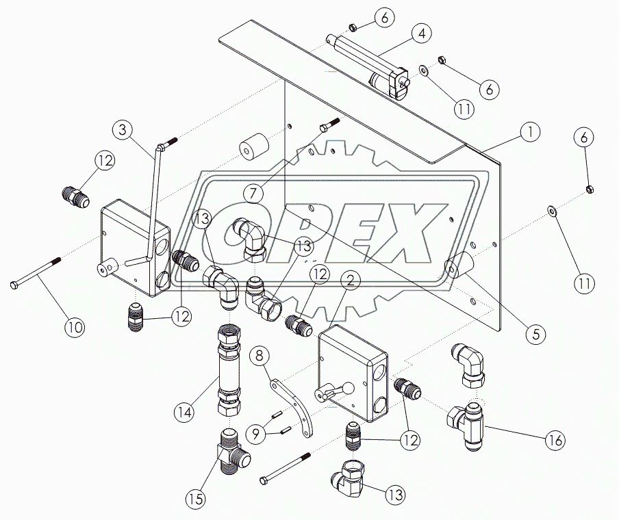 VALVE GROUP: DUAL MOTOR SCRUB