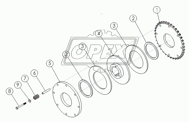 SLIP CLUTCH/SPOCKET №72030