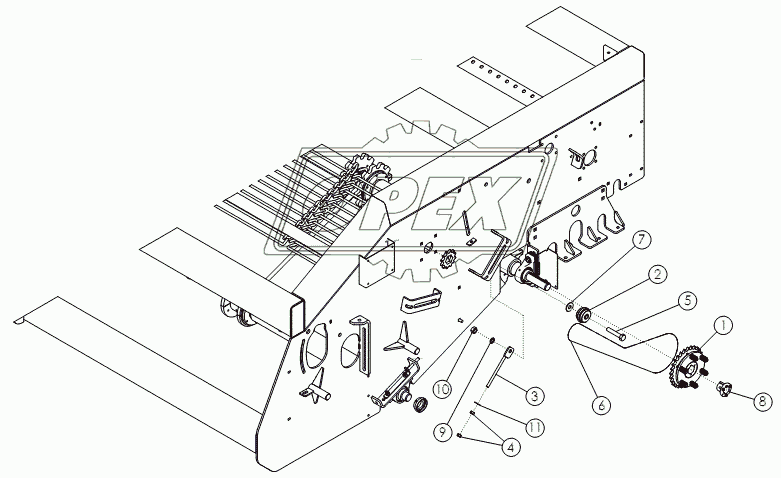 APRON SHAFT DRIVE