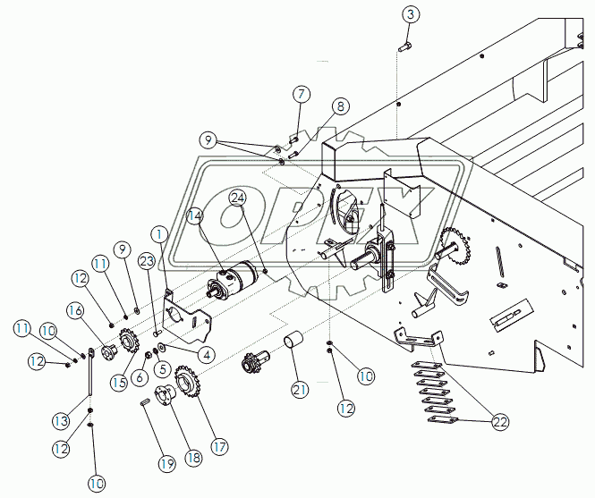 HYDRAULIC PADDLE DRIVE (OPTIONAL)