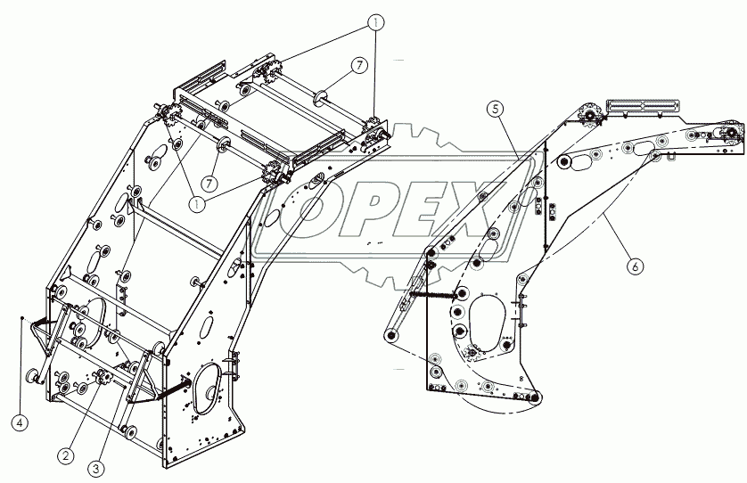 REAR SCRUB: BELTED CHAIN