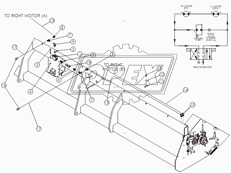 HYDRAULIC PADDLE DRIVE HYDRAULICS