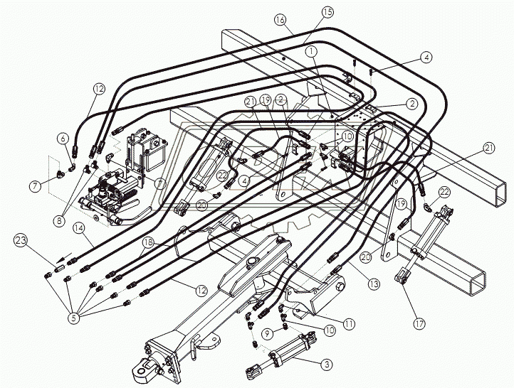 ROW FINDER AND HITCH HYDRAULICS