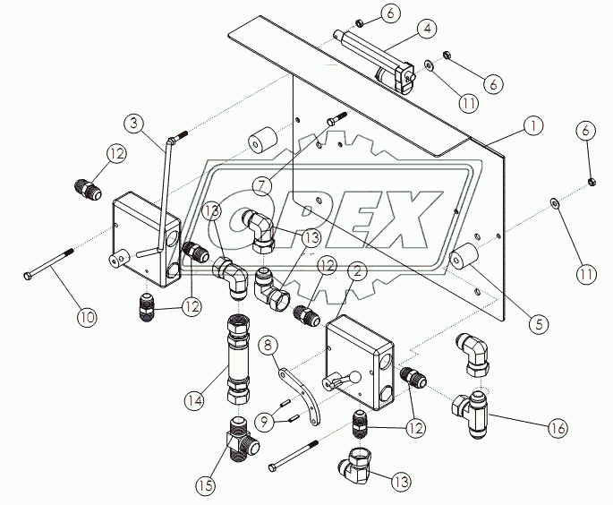 VALVE GROUP: DUAL MOTOR SCRUB