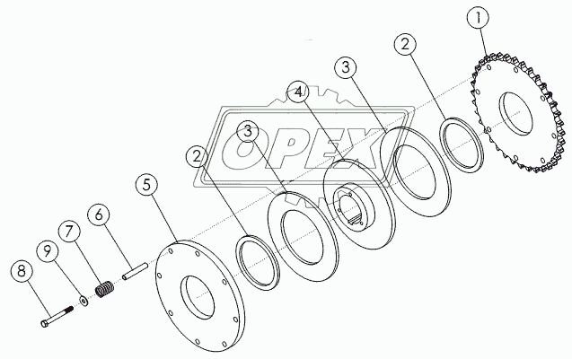 SLIP CLUTCH/SPOCKET №72030