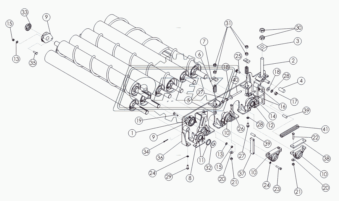 CLEANING ROLL MOUNTING PACKAGE