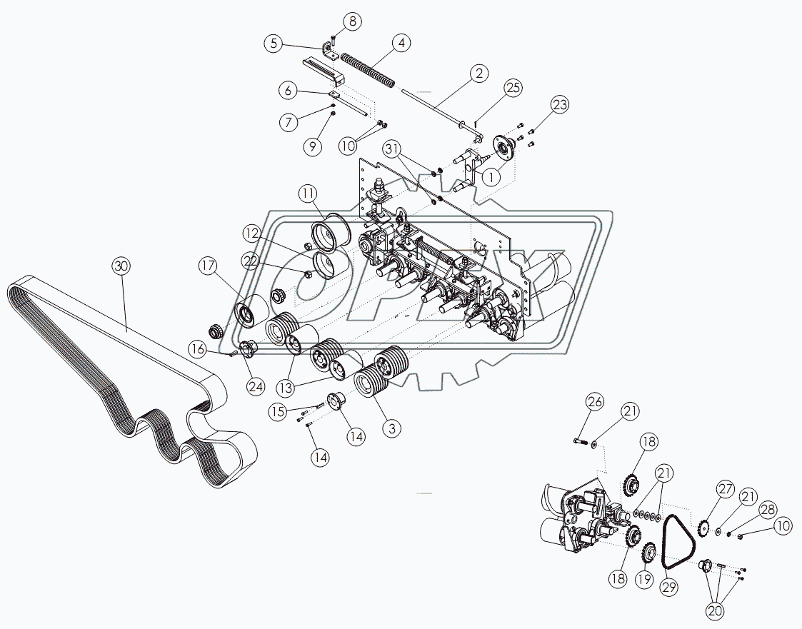 CLEANING ROLL DRIVE