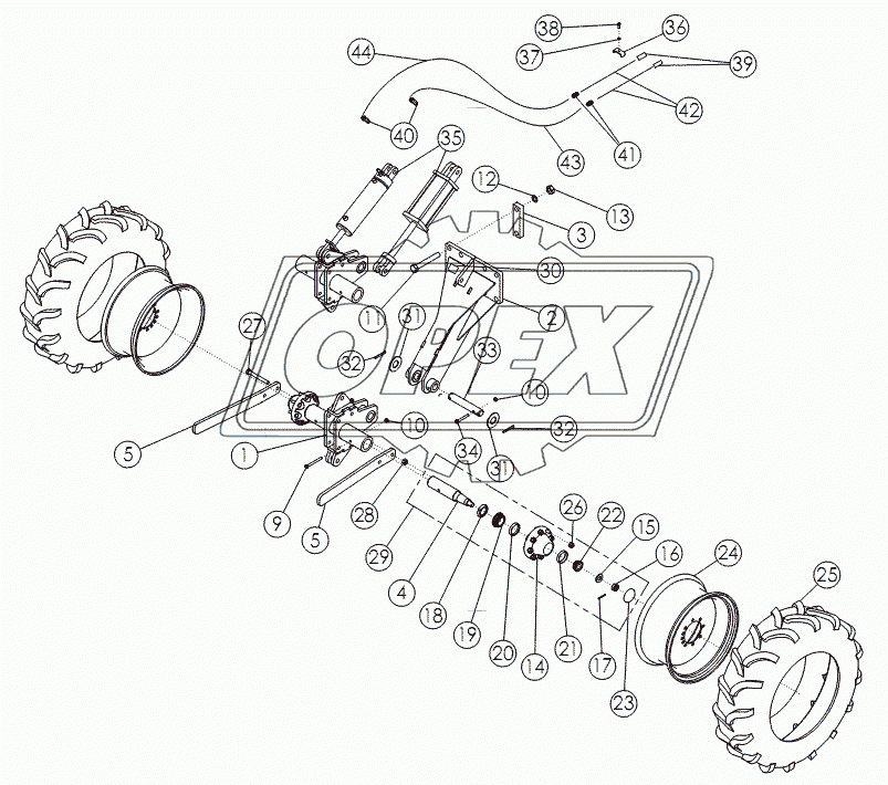 STANDARD REAR STRUTS 11.2X24