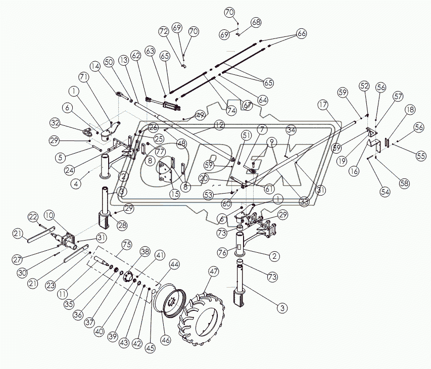 STEERABLE REAR STRUTS