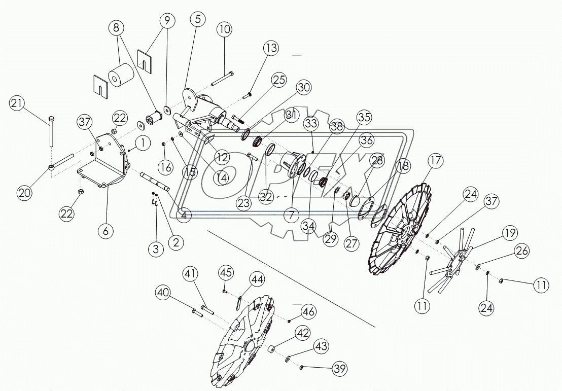 LIFTER STRUT - BOTTOM SCRAPER OPTION