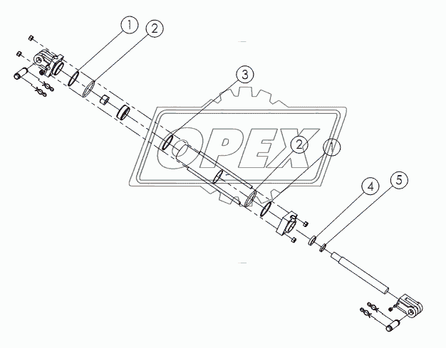 HYDRAULIC CYLINDER, 2.5X16 №58889