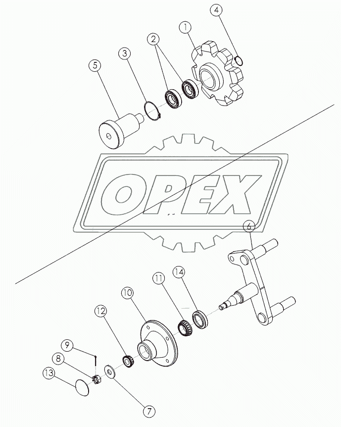 SPROCKET №54824, BELT TIGHTENER №56422