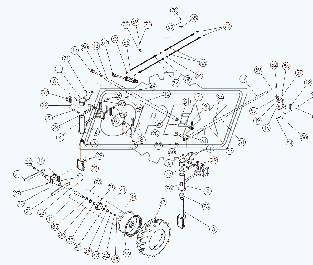 STEERABLE REAR STRUTS