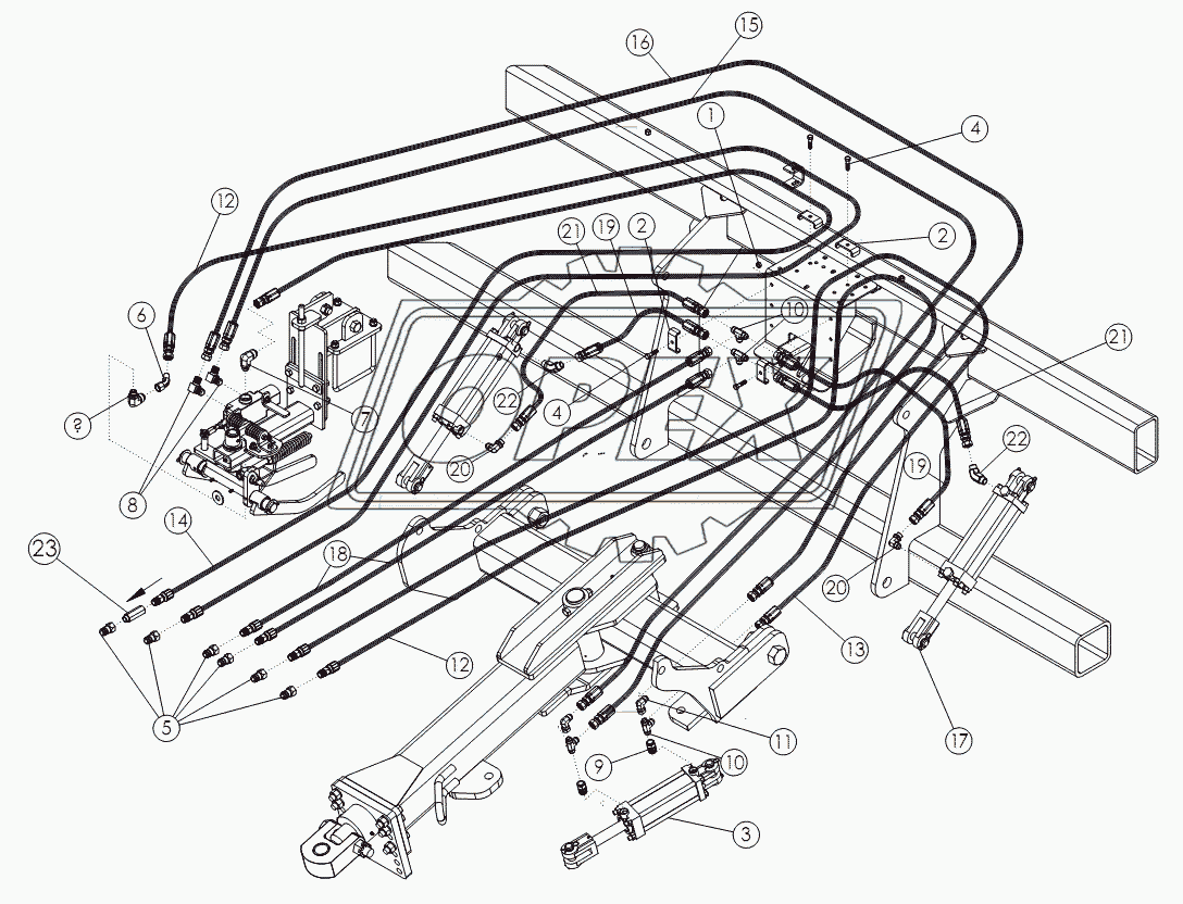 ROW FINDER AND HITCH HYDRAULICS