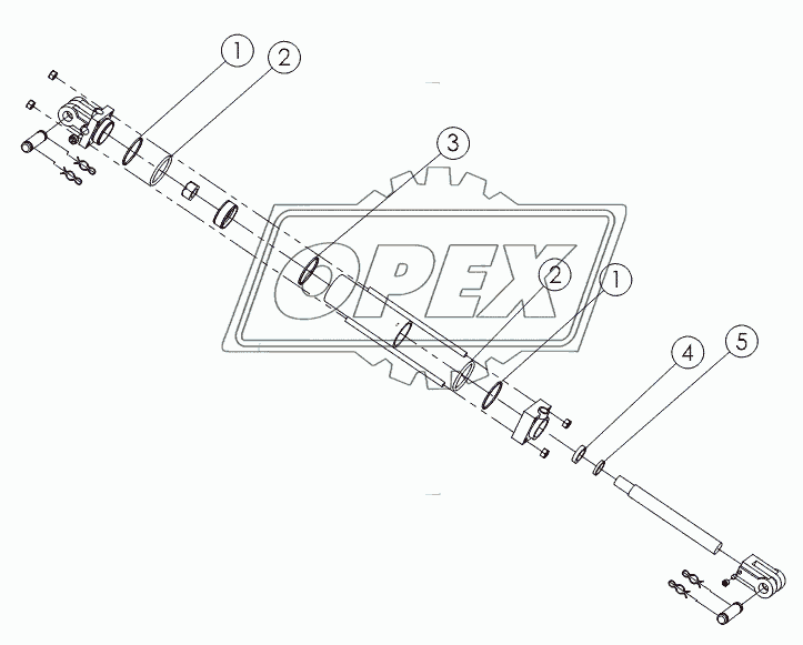 HYDRAULIC CYLINDER: 2.5X16 №58889