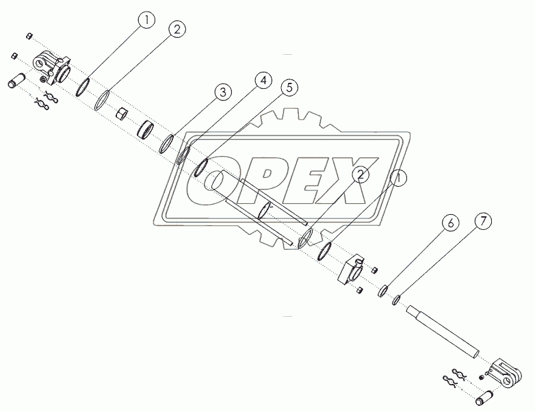 HYDRAULIC CYLINDER: 4X8 №58891