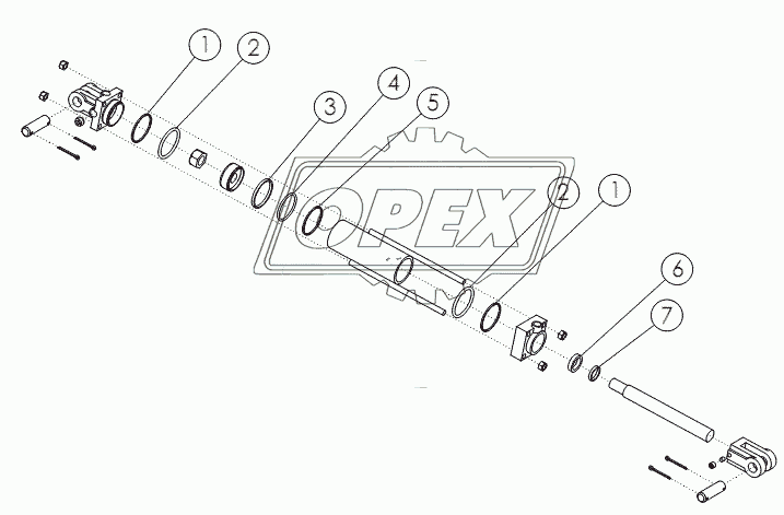 HYDRAULIC CYLINDER: 4X10 №62082